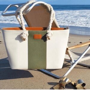 Bebe Canvas Beach Tote Summer Beach Bag